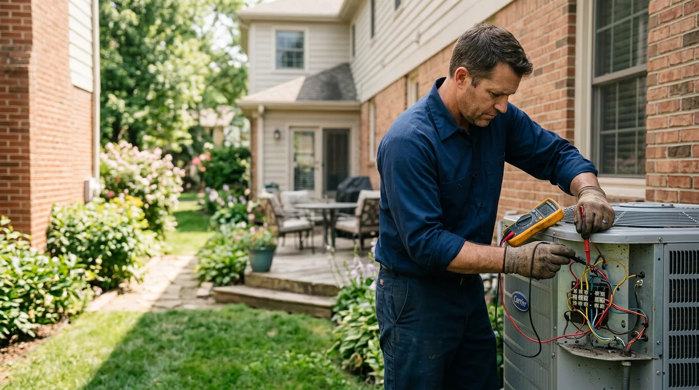 HVAC technician working near Greenfield, TN